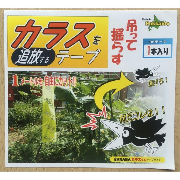 カラス撃退グッズ Sarabaカラスくんテープ1m カラス対策 カラスよけ Buyee Buyee Japanese Proxy Service Buy From Japan Bot Online