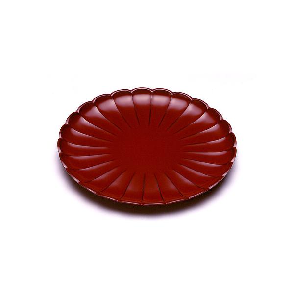 山田平安堂 菊皿 古代朱（小） 内祝い/引き出物/ギフト/漆器/漆塗り/皿