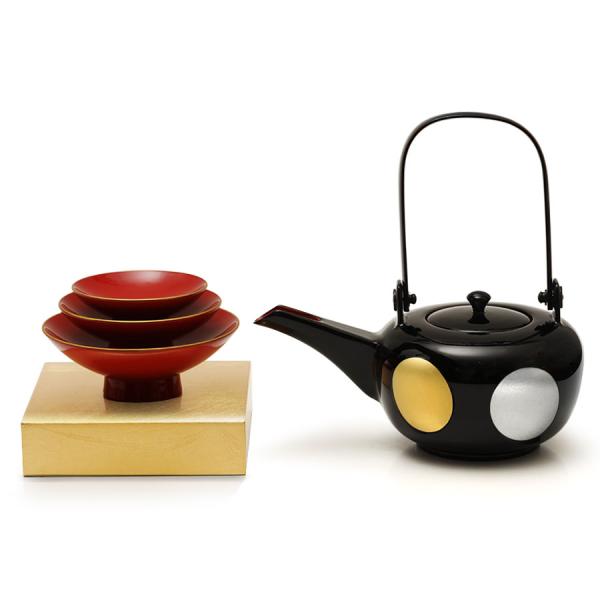 【吉原】輪島塗 御屠蘇器 盃 盃台 銚子 骨董　漆器/漆芸　共箱付き 屠蘇器 お屠蘇 揃 盃 銚子 飾り台 お屠蘇飾り 銚子飾り セット