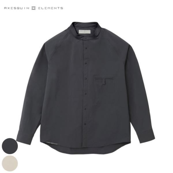 AXESQUIN ELEMENTS アクシーズクインエレメンツ ソフトシェルのバンドカラーシャツ 21091 heimat-berg_aet242003