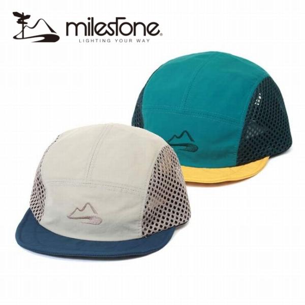 マイルストーン MILESTONE MSC-019 オリジナルキャップ定番人気のMSC-010の形をそのままに、マイルストーンロゴではなく、ブランドマークの刺繍を同色で控え目に落とし込み、カラーリングをバイカラーとして、今の気分を反映させた...