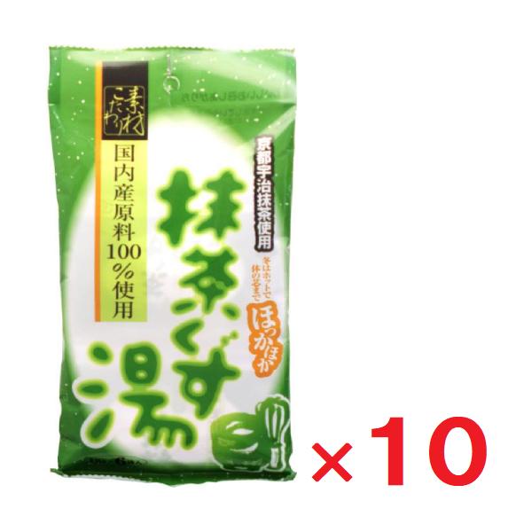 10個セットです。京都府産の宇治抹茶、鹿児島県産の本くず、北海道産のでん粉がうまく調和し、さらに小粒のあられの香ばしさが加わった風味豊かな商品です。