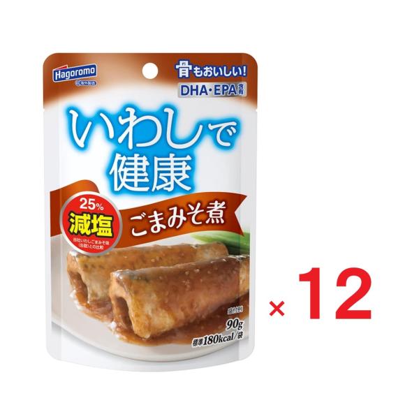 はごろもフーズ はごろも いわしで健康 ごまみそ煮 (パウチ) 90g ×12個