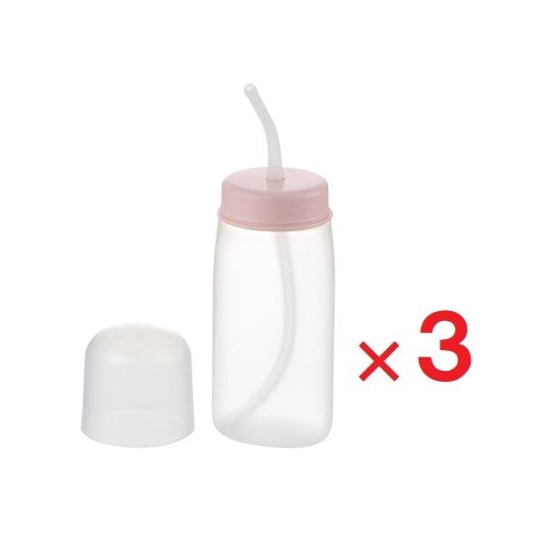 使っていいね! ストロー付やわらかボトル 200ml ×3