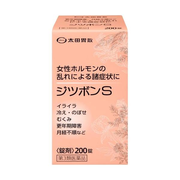 ジツボンＳは、11 種類の生薬を配合した生薬製剤で、女性特有の諸症状に効果があるよう処方されています。特に生理時や更年期に重なって起こることの多い不快な諸症状（イライラ、冷え、のぼせ、むくみなど）にすぐれた効果をあらわします。小粒でのみやす...