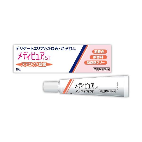 ※セルフメディケーション税制対象湿疹・皮膚炎は異物の刺激やアレルギー反応などによって皮膚が炎症を起こし、多くの場合、患部が赤くはれ、ブツブツができ、かゆみを伴います。メディピュアSTは、主成分プレドニゾロン(合成副腎皮質ホルモン)とグリチル...