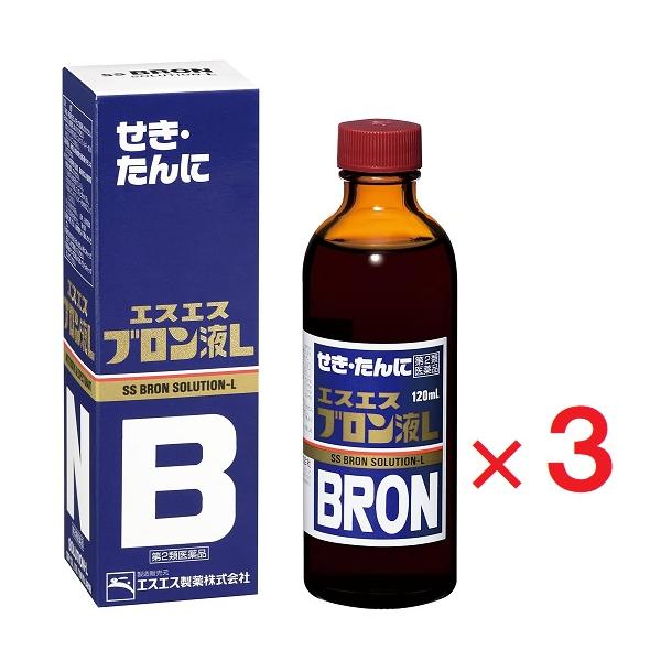 3個セットです。※セルフメディケーション税制対象●苦しいせきは、わずらわしいばかりでなく、安眠を妨げたり、体力を消耗したりします。また、のどにからむたんもたいへん不快なものです。●エスエスブロン液Ｌは、せきをしずめる成分、たんの排出をうなが...