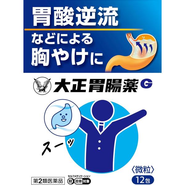 ※セルフメディケーション税制対象商品胃腸薬◆大正胃腸薬Ｇは、胃酸から胃を守りながら、中和と分泌抑制で胃酸をコントロールし、胃酸逆流などによる胸やけ、胃痛に効果を発揮します。◆清涼感のあるスーッとした服用感です。