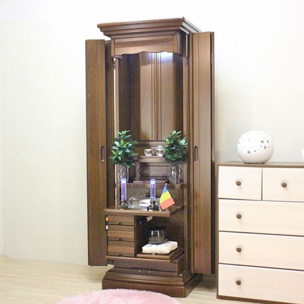 仏壇 創価学会 家具風 ブラウン