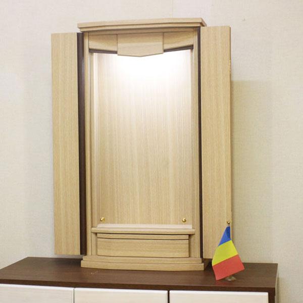 お厨子　創価学会用 イレイン・タモ調（アクリル厨子）上置き仏壇 創価学会 特装御本尊様