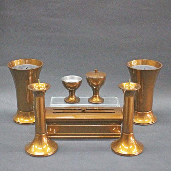 風雅仏具・7点セット オーク 合金製 創価学会 仏具 : 創価学会仏壇の