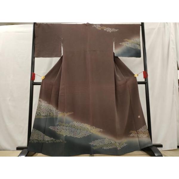 平和屋着物●訪問着　辻が花　金通し地　さが美扱い　正絹　逸品　DAAW5312ud 平和屋着物○訪問着 辻が花 金通し地 さが美扱い 正絹 逸品 DAAW5312ud