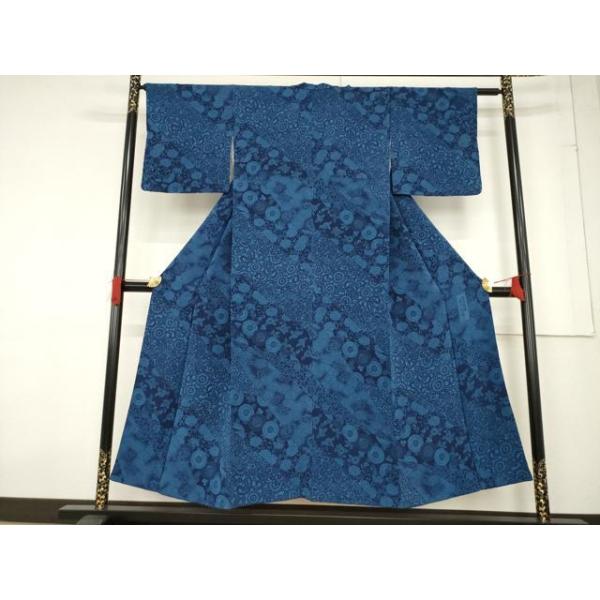 平和屋着物○阿波藍染 阿波友禅 徳島県無形文化財保持者 香川卓美 小紋