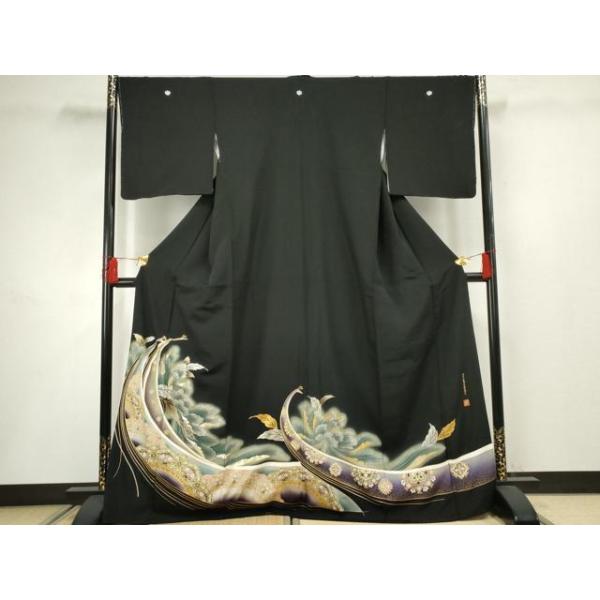 専用♡ 世界的ファッションデザイナー山本寛斎黒留袖・礼装用袋帯2点セット♡ 平和屋着物○世界的ファッションデザイナー 山本寛斎 kansaiブランド