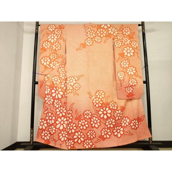 日日是好日☆ 新品 着物 正絹 仕付糸付”華やぎを添えて”長襦袢 5783 平和屋着物○豪華振袖 総絞り 枝花文 正絹 逸品 AABI8239ck : 平和屋