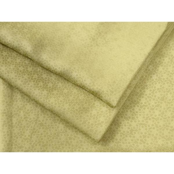 平和屋着物○上質な色無地 梅鉢地紋 木蘭色 正絹 逸品 CAAZ3794yc