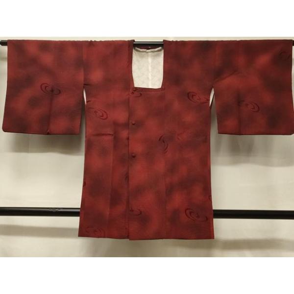平和屋着物＃道行コート　輪奈ビロード　幾何学文様　暈し染め　正絹　逸品　CABF1393in 平和屋着物＃道行コート 輪奈ビロード 幾何学文様 暈し染め 正絹 逸品