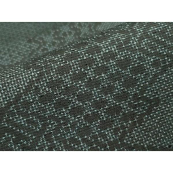 平和屋着物●本場大島紬　松皮菱花文　正絹　逸品　未使用　AABH3674cs 平和屋着物□本場大島紬 薩摩結城 松皮菱吉祥文 正絹 逸品 DABA6717op