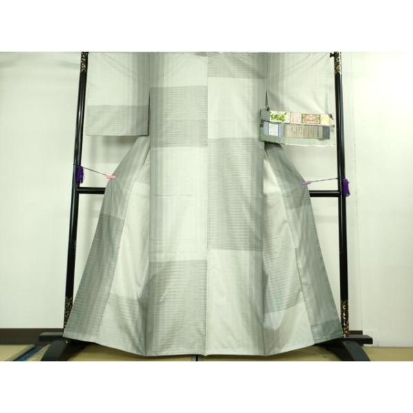 平和屋着物●極上　本場縞大島紬　色無地　黒地　洒落紋　逸品　CYAA4291s6 平和屋着物○極上 本場縞大島紬 縞格子 古代染色純植物染 ふくぎ