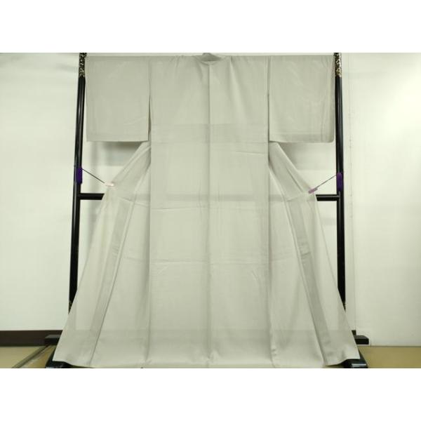 平和屋本店＊極上 夏物 江戸小紋 両面染 縦絽 網目文 枯野色×潤色 逸品