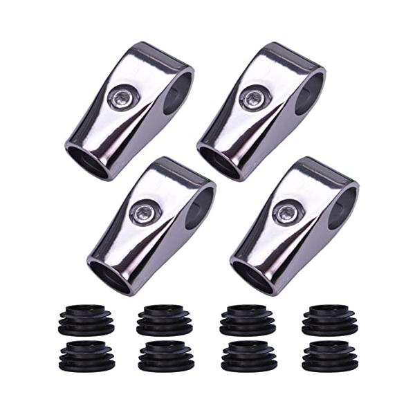 heizi パイプ ジョイント 25mm T字 継ぎ手 4個セット アルミ メタル ラック 棚 組み立て 固定 DIY (T字 4個セット)