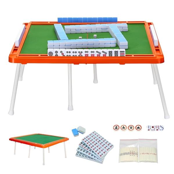 「商品情報」説明商品の説明【折りたたみ式でコンパクト！麻雀フルセット】折りたたみ式麻雀卓と麻雀牌、点棒、サイコロ、方位牌がフルセットになった本格的な麻雀セットです。コンパクトでありながらしっかり遊べる本格的なマージャンセットです。【届いてす...