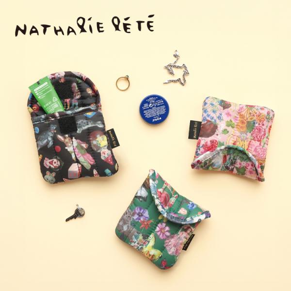 ナタリーレテ ポーチ Nathalie Lete キルティングミニポーチ 全4種 クッション性 小物入れ アニマル かわいい 人気 プレゼント