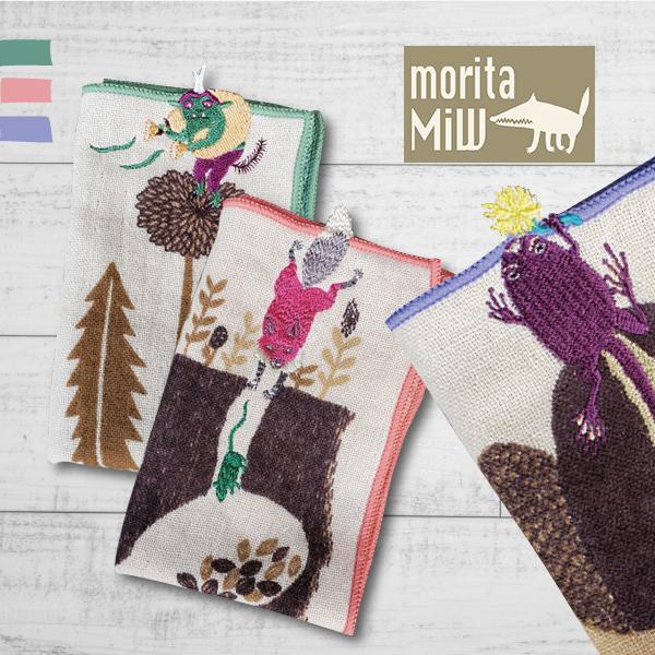 レディース ハンカチ / moritaMiW ちいさなポケットハンカチ 全3種