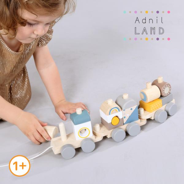 magnet おもちゃ 子供 / Adnil LAND BRICK TRAIN / 1歳以上 列車 線路