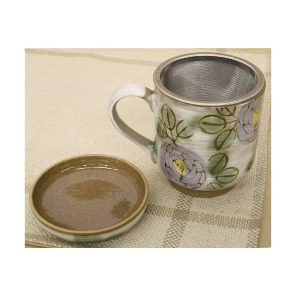 松本陶器 ばら 紫 蓋付マグ 茶こし付 Pindo Com Py