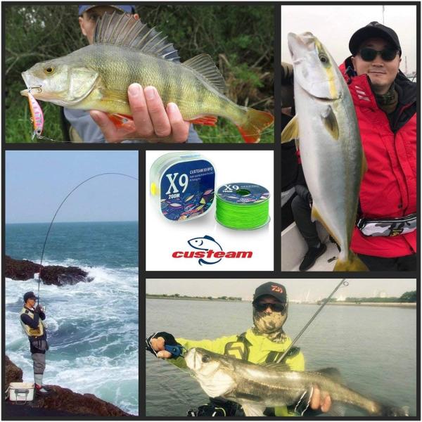 Peライン 釣り糸 海釣り ライン 9編 Custeam X9 Pro 0m 0 8号16lb 4