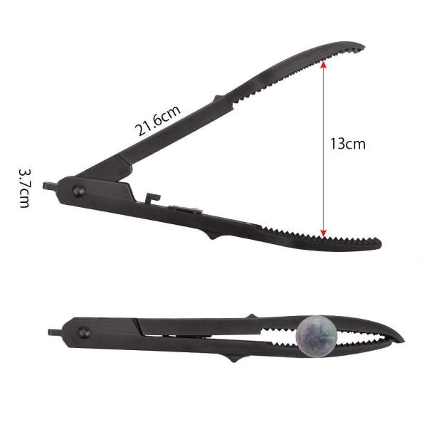 魚バサミ ワニグリップ 魚掴み器 Oziral ブラック 滑り止め メイルオーダー Abs製 軽量