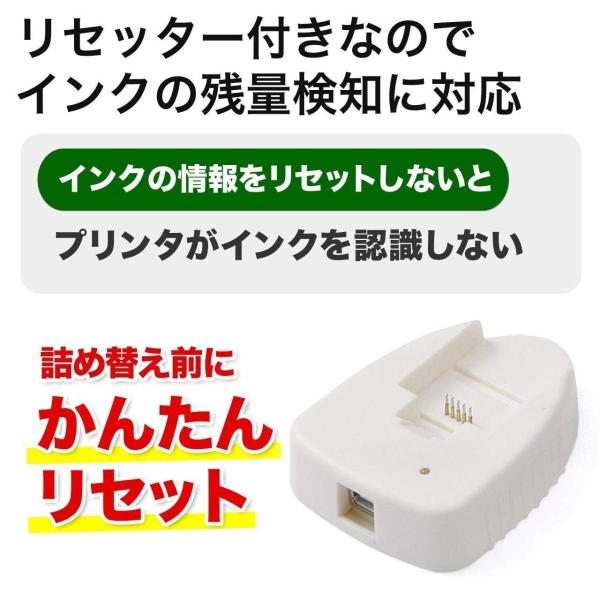 お見舞い サンワダイレクト キャノン i 371 370 6mp 詰め替えインク 約6回分 300 C370s6r 6色セット リセッター付