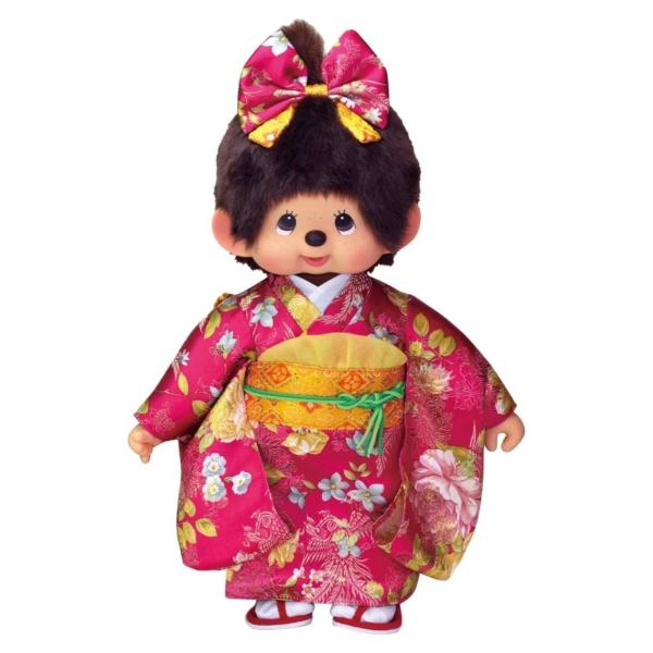 モンチッチ オーバーのアイテム取扱 振袖モンチッチ ぬいぐるみ 約50cm 女の子 Lサイズ