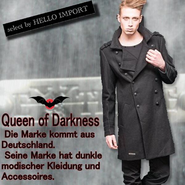 ゴシック ファッション ハーフ丈 Pコート 羊毛混 立ち襟 服