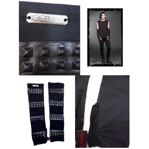 アームカバー メンズ パンク ロック ファッション 合皮鋲 アームウォーマー 黒 無地 Rfo230 Buyee Buyee 日本の通販商品 オークションの代理入札 代理購入