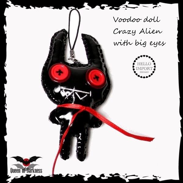 オカルトゴシック ブードゥー人形ストラップ でか目クレイジーエイリアン 再入荷 Rfo235 Rfo235 Hello Import 通販 Yahoo ショッピング