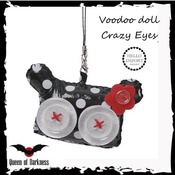 オカルトゴシック ブードゥー人形ストラップ でか目クレイジーアイ Rfo292 Rfo292 Hello Import 通販 Yahoo ショッピング