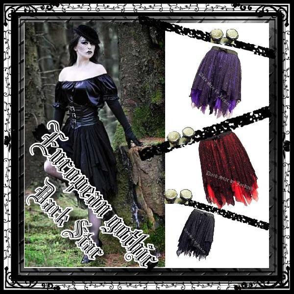 蜘蛛の巣　レース編み オフショルダー トップス　ゴスロリ　ヴィジュアル系　パンク ゴシック パンク ファッション 服 スカート 膝丈 チュチュ 蜘蛛