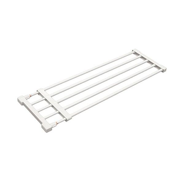 他サイト： HEIAN SHINDO つっぱり棚 強力タイプ ホワイト 取付幅75~120cm 耐荷重:25-10kg KB-75 平安伸銅工業の商品画像
