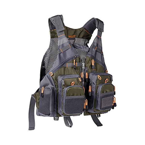 BASSDASH フィッシングベスト メッシュ 多機能 7XL 黒 1-23 Bassdash(バスダッシュ) フィッシングベスト 釣り メッシュ アウトドア