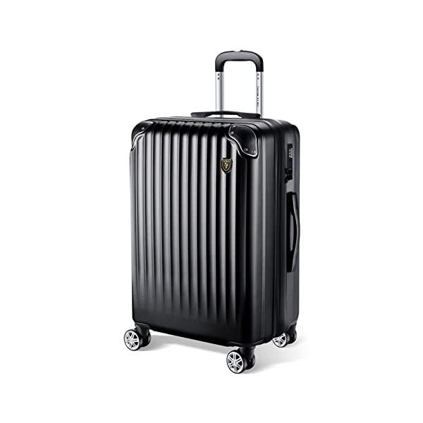 [New Trip] スーツケース キャリーケース 拡張機能付き 機内持ち込み 軽量 大型 キャリーバック Sサイズ 40L 2〜3泊 ブラック