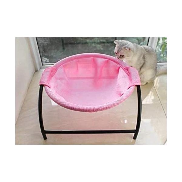 猫ベッド Junspow犬猫用ベッド ペットハンモックベッド 自立式 猫寝床 ネコベッド 猫用品 ペット用品 丸洗い 安定な構造 取り外し可 Supersport Tn