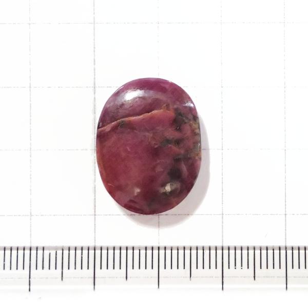 4027-『天然石ルース』　ルビー（ホール無）　約２０ｘ１６mm（５．７ｇ）　１個
