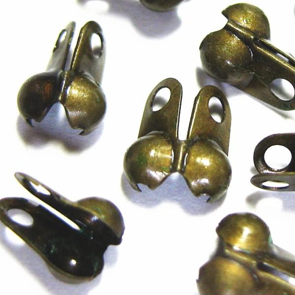 5702-【基本パーツ】 Vカップ 真鍮古美 2．3mm用 10個/1セット