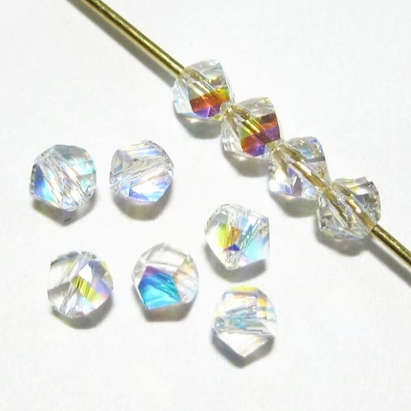6139-クリスタルガラス ＃5020 オーロラ 4mm 10個/1セット : Hello