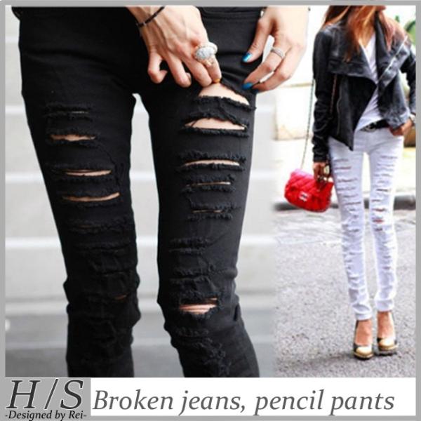 パンツ レディース スキニー スキニーパンツ ダメージスキニー ダメージジーンズ デニム デニムパンツ 夏 Buyee Buyee 日本の通販商品 オークションの代理入札 代理購入