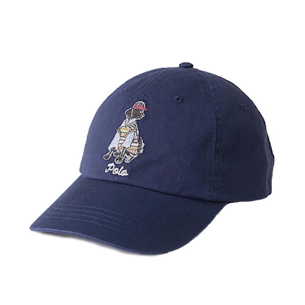 ポロ ラルフ ローレン POLO RALPH LAUREN ドッグ エンブロイダリー ツイル ボール キャップ ネイビー 帽子 男女兼用  [new]