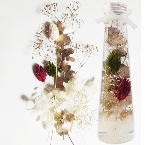 ハーバリウム1本分のスターターセット●ハーバリウムオイル120ml●ボトル120ml円錐ボトル、1本 ●ピンセット●クリスマス花材●作り方レシピ-----------------------------------------------プ...