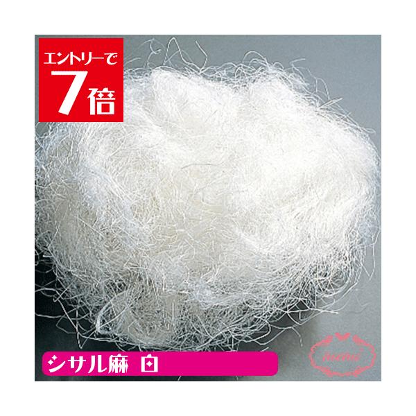 シサル麻 白 大地農園 バショウ科 多年草 葉鞘 繊維 アレンジ 1袋 約40g ハーバリウム Atelier memi アトリエメミ